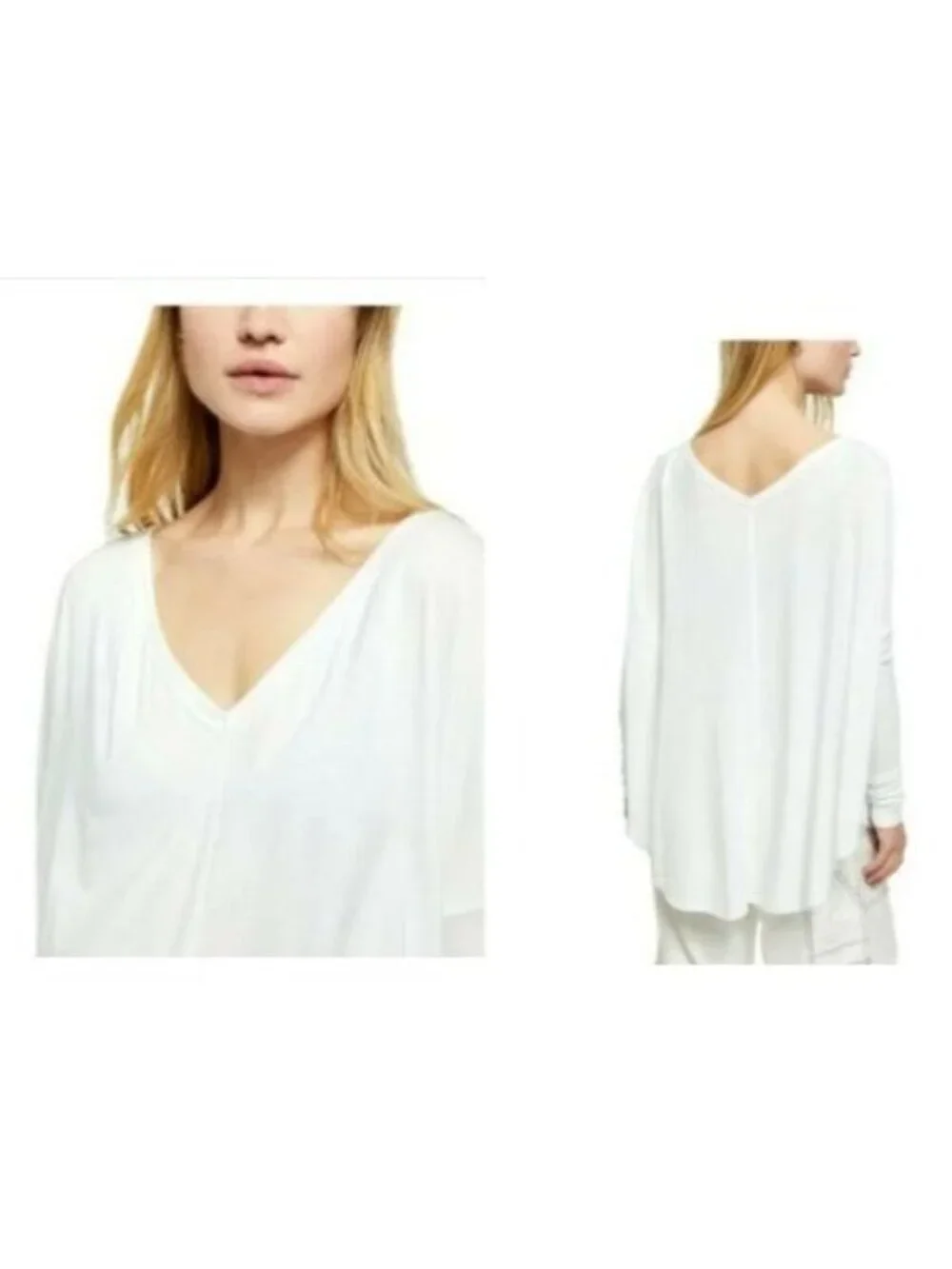 Free People Moonshine Tunic Top, Optic White, XS